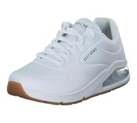 Skechers Women's UNO 2 AIR Around You Sneaker, White Duraleather/Mesh Trim, 7 UK