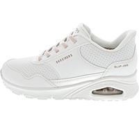 Skechers Women's Uno Banksia Luxe Sneaker, White Duraleather, 7 UK