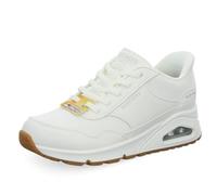 Skechers Women's UNO Banksia Trainer, White, 4 UK