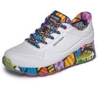 Skechers Women's UNO Britto Landscape Trainer, White, 3 UK