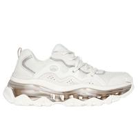 Skechers Women's Uno Chaos Sneaker in White, Size 5 | Leather/Textile/Synthetic
