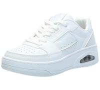 Skechers Women's UNO Court COURTED Style Trainers, White, 6.5