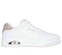 Skechers Women's UNO Court - Fast Break Sneaker in White, Size 6 | Synthetic/Textile