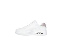 Skechers Women's Uno Courted Style Sneaker, White, 8 UK