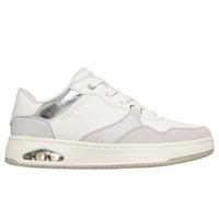 Skechers Women's UNO CTL - Subtle Shimmer Sneaker in White, Size 3.5 | Synthetic/Leather/Textile