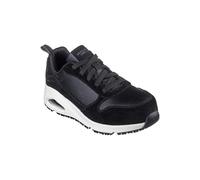 Skechers Women's Work Uno SR Elainy Black/White, 8 UK