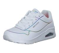 Skechers Women's Uno-Electric Lines Sneaker, White Multi-Coloured, 6 UK