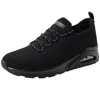 Skechers Women's UNO-EVERYWEAR Sneaker, Black, 3 UK