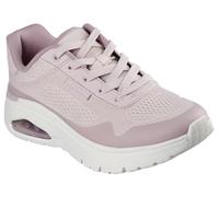 Skechers Women's Uno Flex Spring On Air Sneaker, Mauve Hot Melt/Mesh, 3 UK