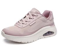 Skechers Women's Uno Flex Spring On Air Sneaker, Mauve Hot Melt/Mesh, 6 UK
