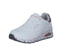 Skechers Women's Uno-Free Stryde Sneaker, White/Red/Blue, 7 UK