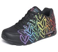 Skechers Women's Uno - Full of Love Trainer, Black, 8 UK