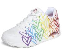 Skechers Women's Uno - Full of Love Trainer, White, 5.5 UK