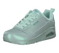 Skechers Women's Uno Galactic Gal Sneaker, Mint Duraleather/Jersey, 3 UK
