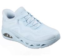 Skechers Women's Uno Glide-Step Air Gliders Sneaker, Light Blue Mesh, 6.5 UK