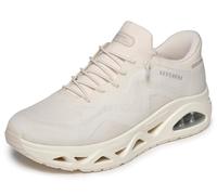 Skechers Women's Uno Glide-Step Air Gliders Sneaker, Off White Mesh, 4 UK