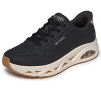 Skechers Women's Uno Glide-Step Glide On Air Slip-in Trainers, Black Durabuck/Rose Gold Trim, 7 UK