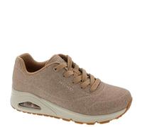 Skechers Women's Uno-Glitter Bomb Sneaker, Rose Gold, 8