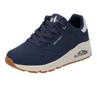 Skechers Women's Uno Golden Air Sneaker, Navy Durabuck/Silver Trim, 8 UK