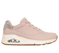 Skechers Women's UNO - Jungle Nite Sneaker in Blush Pink, Size 6 | Synthetic/Leather/Textile