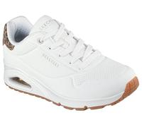 Skechers Women's UNO Jungle NITE Sneaker, White, 6 UK