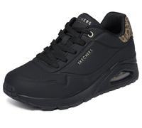 Skechers Women's UNO Jungle NITE Sneaker, Black, 4.5 UK
