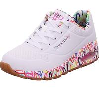 Skechers Women's Uno Love Sneakers, White, 9 UK