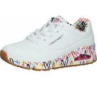 Skechers Women's Uno Loving Love Sneaker, White, 5.5 UK