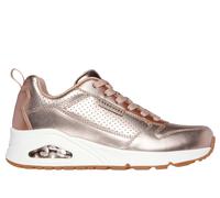 Skechers Women's Uno-Metallixs Sneaker, Rose Gold, 6 UK