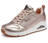 Skechers Women's Uno-Metallixs Sneaker, Rose Gold, 5 UK