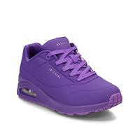 Skechers Women's Uno-Night Shades Sneaker, Purple, 2.5 UK