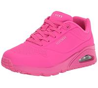 Skechers Women's Uno-Night Shades Sneaker, Hot Pink, 4 UK