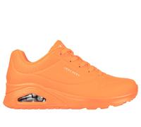 Skechers Women's UNO - Night Shades Sneaker in Neon Orange, Size 5 | Synthetic/Textile