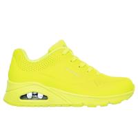 Skechers Street Womens UNO-Night Shades Sneaker, Neon Yellow, 8
