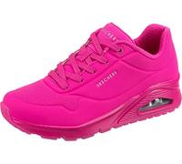 Skechers Women's Uno - Night Shades Trainers, Hot Pink Durabuck, 4.5 UK