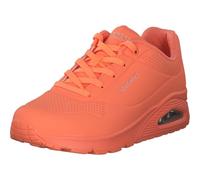 Skechers Women's Durabuck Lace Up Classic Low-Top Trainers 4 (37) Orange
