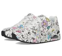 Skechers Women's Uno-Process Sketch Sneaker, White/Multi, 8 UK