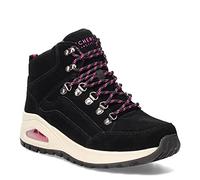 Skechers Women's UNO RUGGED Ankle Boot, Black Suede/Durasuede , 4 UK medium