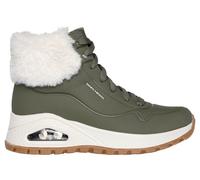 Skechers for woman. 167274 UNO Rugged green boots (36), 3 to 5 cm, Laces, Casual