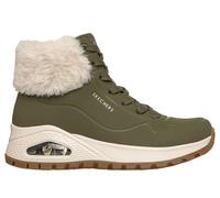 Skechers for woman. 167274 UNO Rugged green boots (37), 3 to 5 cm, Laces, Casual