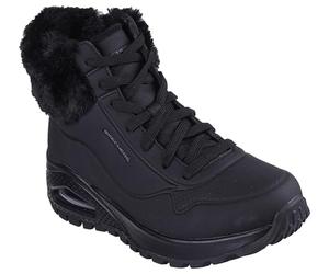 Skechers Womens Uno Rugged - Fall Air Fashion Boot, Black, 7 UK