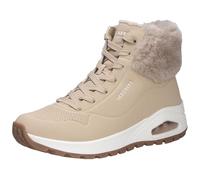 Skechers Women's Uno Rugged Fall Air Sneaker, Sand Durabuck/Faux Fur, 3.5 UK