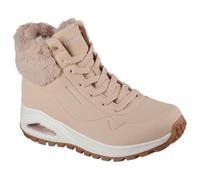 Skechers Women's Uno Rugged Fall Air Sneaker, Sand Durabuck/Faux Fur, 4 UK