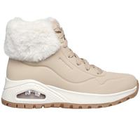 Skechers Women's Uno Rugged Fall Air Sneaker, Sand Durabuck/Faux Fur, 8 UK