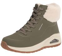 Skechers Women's UNO Rugged Sneaker, Olive, 7 UK