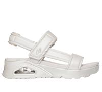 Skechers Women's UNO Sandal - Basically Pretty Sandals in Off White, Size 4 | Synthetic/Textile, Vegan