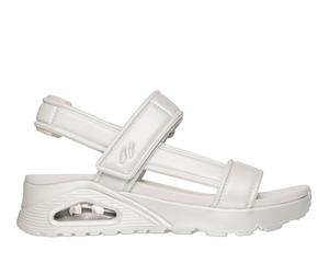 Skechers Women's UNO Sandal - Basically Pretty Sandals in Off White, Size 8 | Synthetic/Textile, Vegan