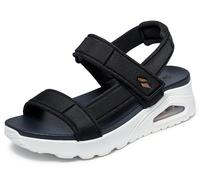 Skechers Women's Uno Sandal Summer Stand2, Black Nylon Trim, 5 UK