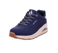Skechers Women's UNO Shimmer Away Sneaker, Navy, 8 UK