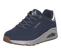 Skechers Women's UNO Shimmer Away Sneaker, Navy, 7 UK
